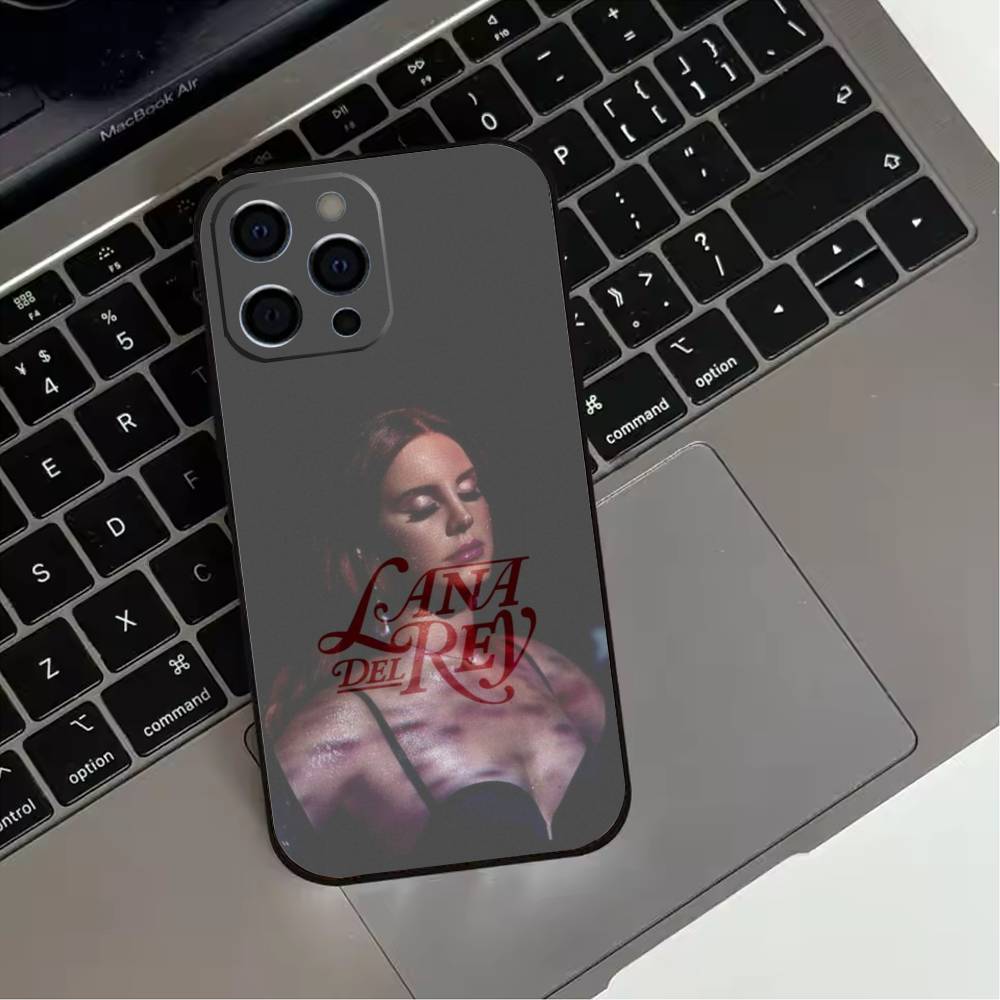 L-Lana D-Del Rey Phone Case For iPhone 17,16,15,14,13,12,11 Plus,Pro Max,XS,Soft Silicone Black Cover