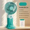 3-Speed Handheld Fan with Phone Holder Quiet USB Rechargeable Mini Personal Desk Fan Portable Travel Outdoor Summer Cooling Fan