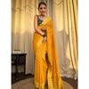 Stylish Unick Weeding Wear and Party Wear Saree for Women ,Blouse (Need To Be Stitched As Per Size And Fit)