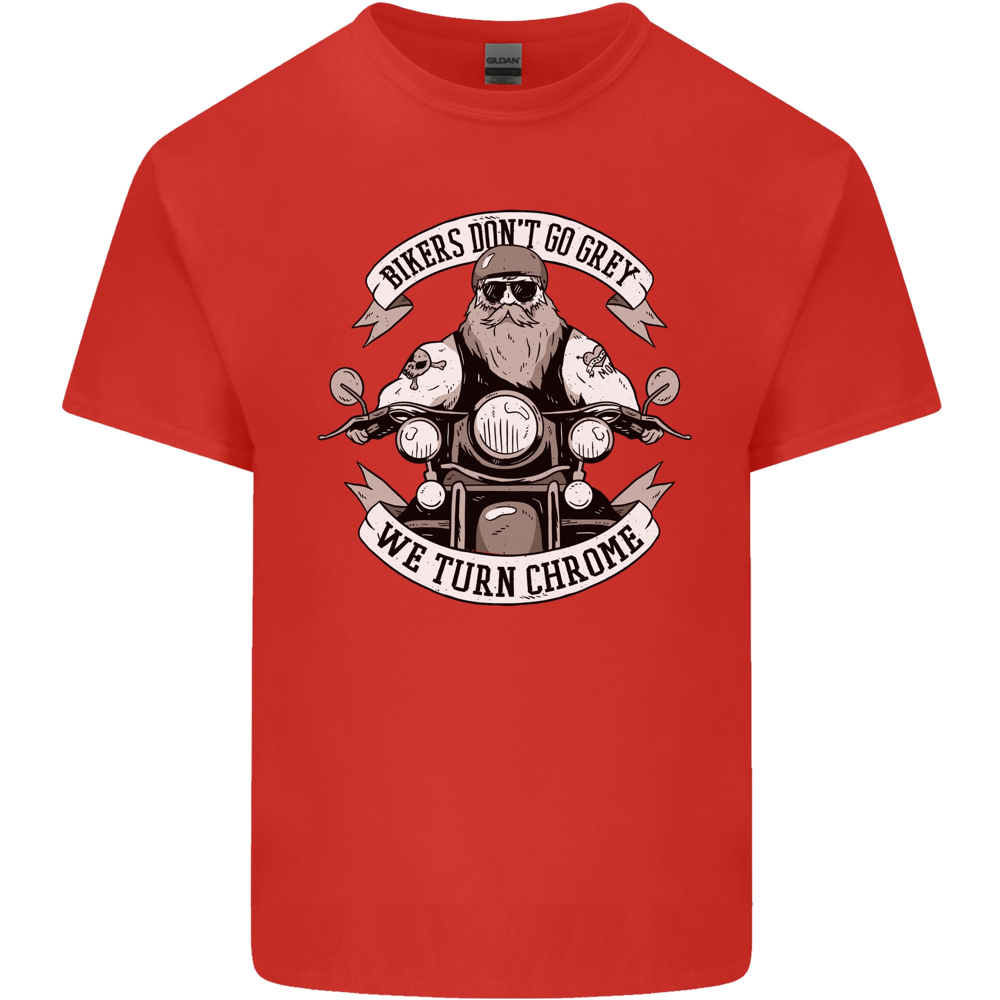Bikers Dont Go Grey Motorbike Motorcycle Unisexs Light Cotton TShirt S
