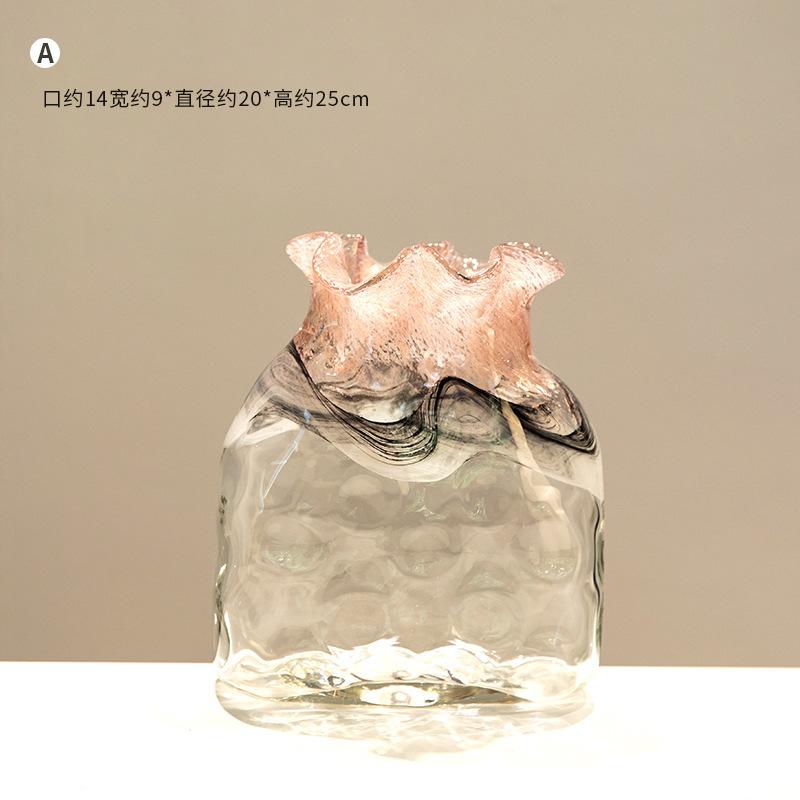 

New Chinese Style Creative Zen Color Changing Glass Vase for Living Room Table Hydroponic Flower Arrangement