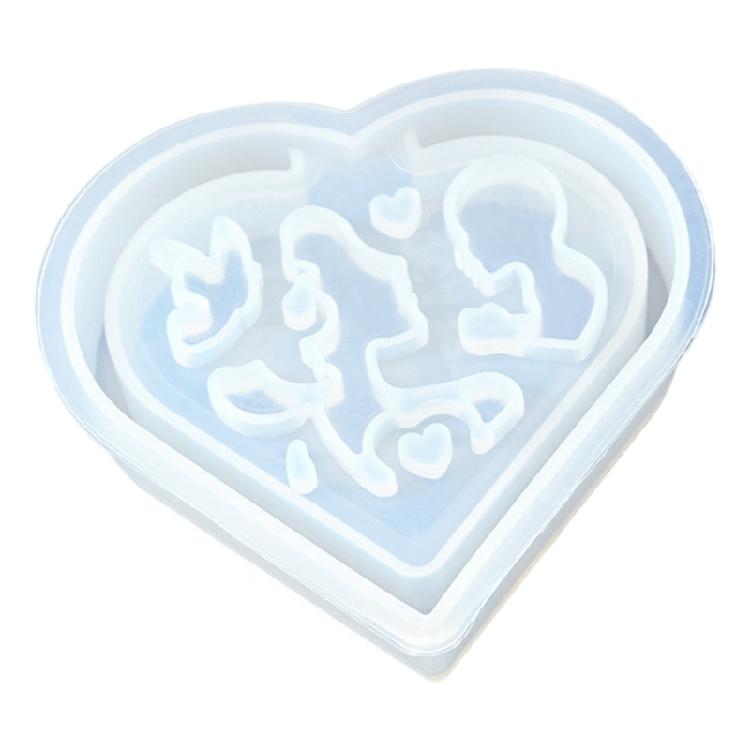 Hollowed Butterfly Heart Silicone Candle Stand Molds for Epoxy Resin Candle Holder Tealight Holder Gypsum Decoration