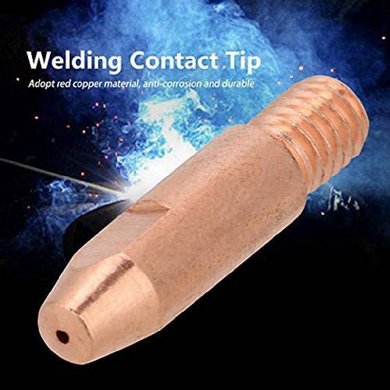 35Pcs 24KD Welding Torch Consumable 1.0Mm MIG Torch Gas Nozzle Tip Holder Gas Diffuser For MIG Welding Machine