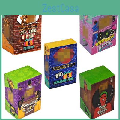 Cartes de Trivia Musicales Lyriquement Correctes Pour Adultes Avec des Défis de Paroles et des Activités de Fête Amusantes