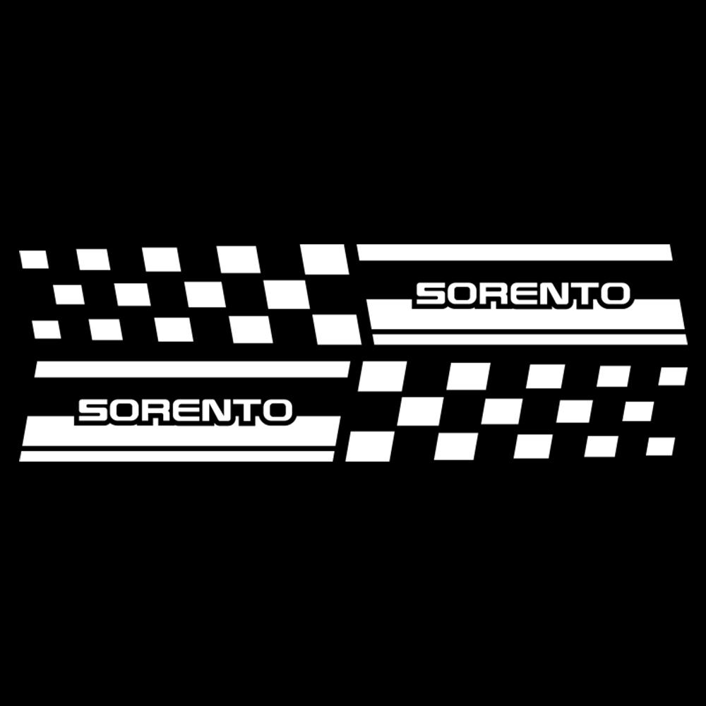 2pcs Car Side Window B Pillar Emblem Decortion Sticker for KIA Sportage Niro Rio Ceed Cerato Soul Sorento Picanto Sonic Cadenza
