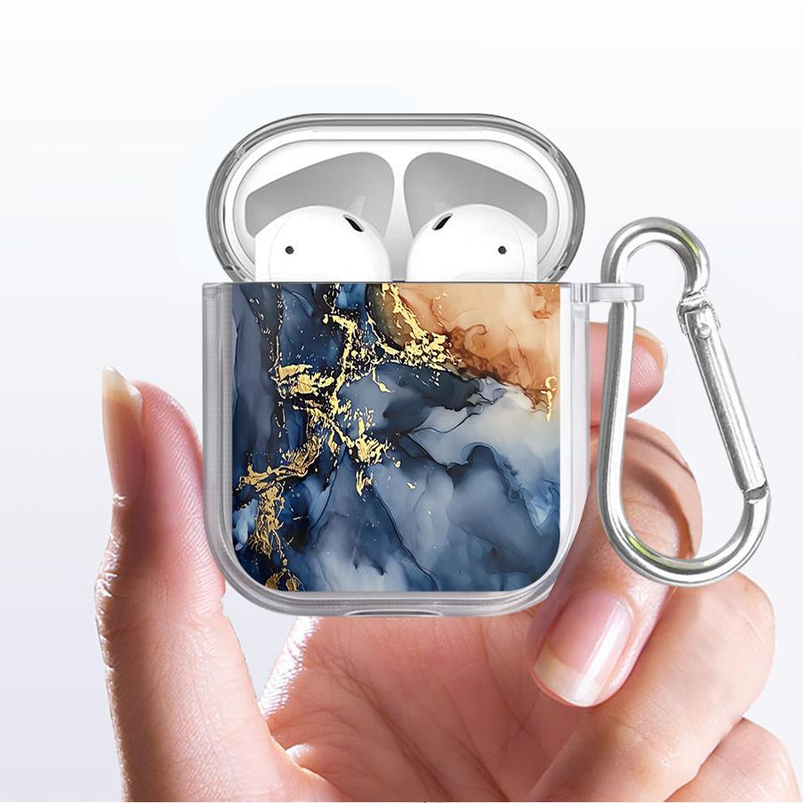 Flower Marble Case For Airpods 1 4 Pro3 3 Pro2 2 Pro Clear Earphone Cases Cover