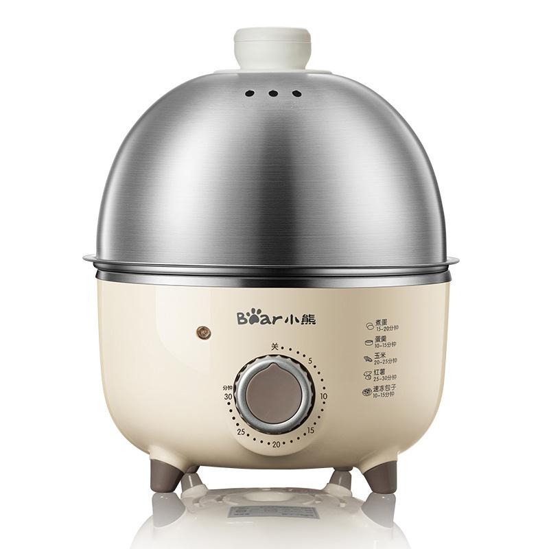 

360W Electric Egg Boiler Breakfast Machine Multicooker Automatic Steamer Egg Cookers Egg Custard Steaming Cooker with Timer EU бежевый
