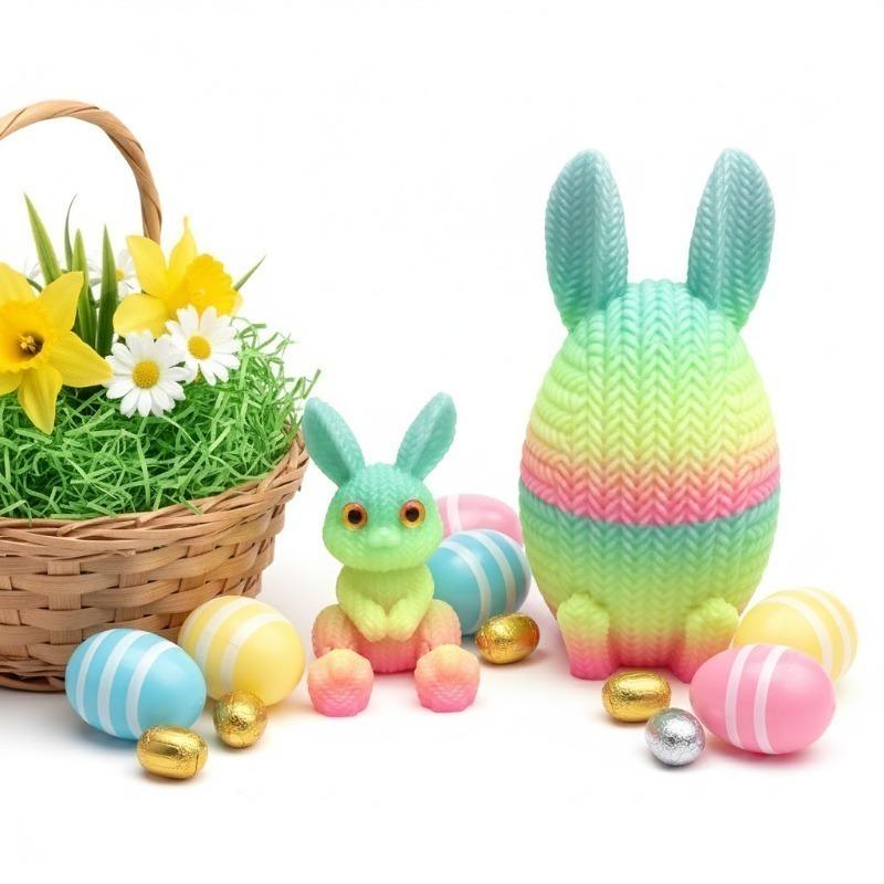 3D Printed Easter Eggs Easter Tabletop Decoration Classroom Prize Supplies For Bookcase Window Sill Bookshelf Display Cabinet