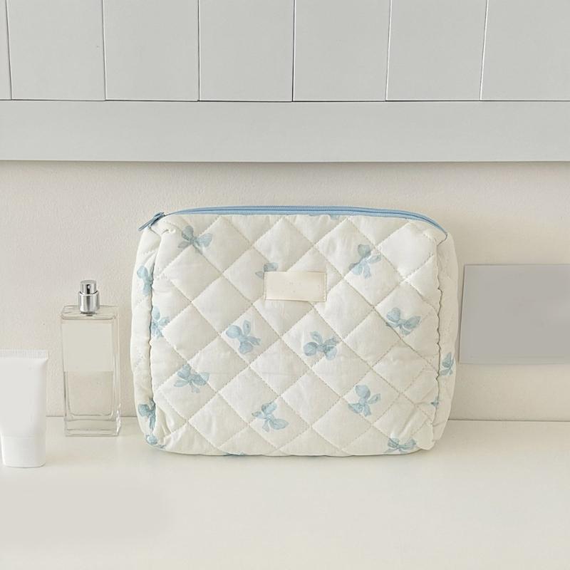 3Pcs Large Cosmetic Pouch Makeup Bags with Sweet Bows Design Storage Organizer For Storing Cosmetics And Toiletries