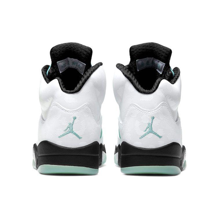 Air Jordan 5 Retro Island Green Unisex Sneakers Vit Svart CN2932-100