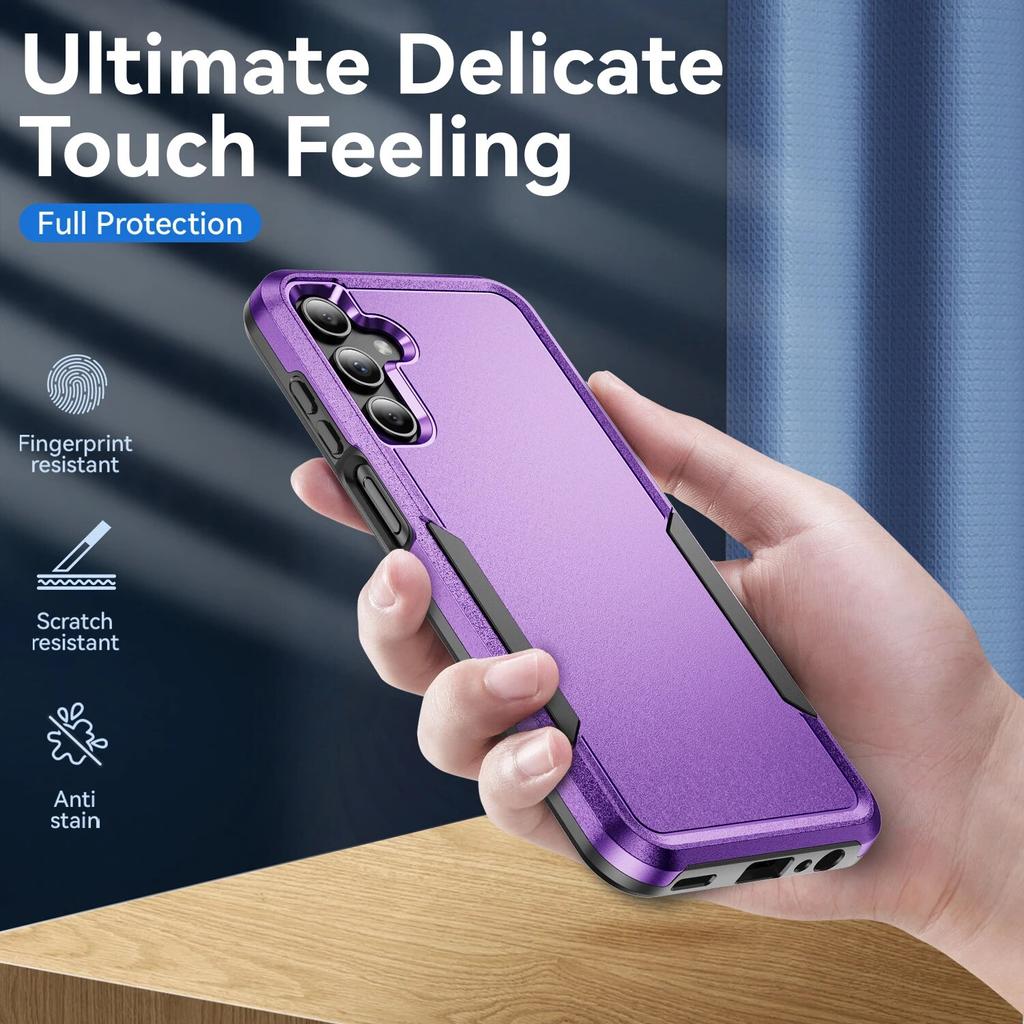 Matte Feeling Strong Handyhülle für Samsung Galaxy S24 Plus S23 Ultra S22 S21 FE S20 5G Fallschutz Rückseite