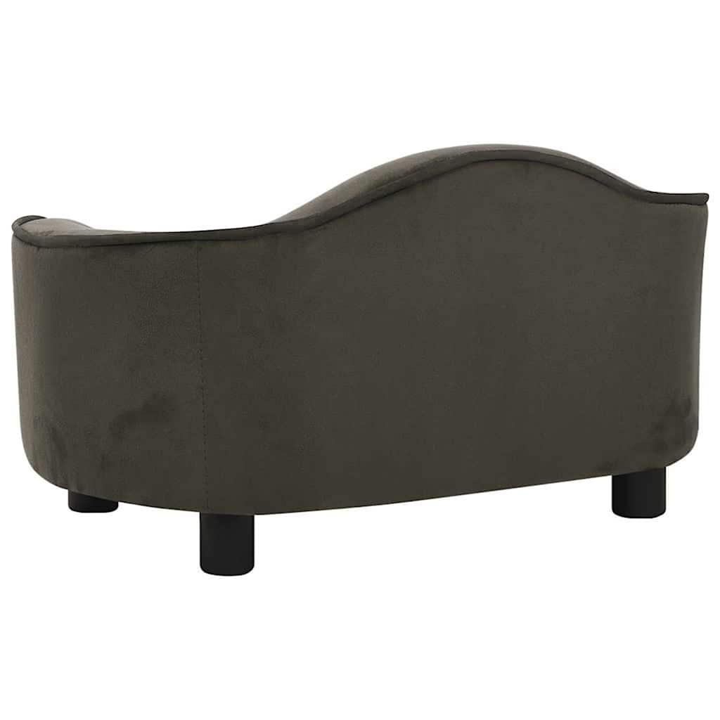 Pet Sofa Dark Grey 67 X 47 X 36 Cm Plush