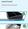 6-Piece Silicone Ice Cube Tray Set with Square and Round Molds