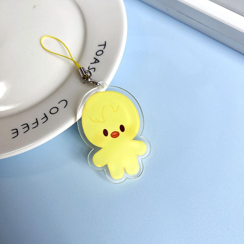 5cm Stray Kids New Trend Acrylic Keychain SKZOO Cartoon Peripheral Bag Pendant for Girls and Children's Birthday Gifts