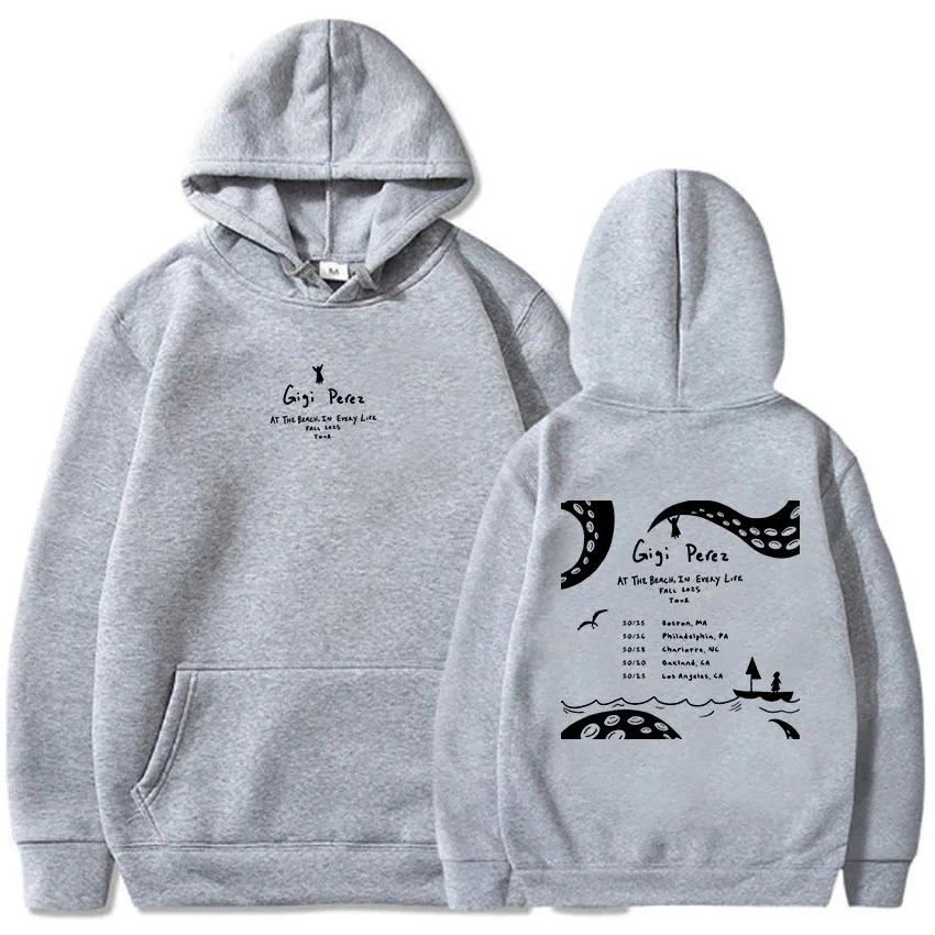 At The Beach, In Every Life Tour Sweatshirt Gigi Perez Long-sleeved Printed Hoodie Men's Sweatshirt