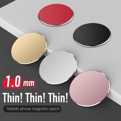 2er-Pack ultradünne Eisenmetallplatten für die magnetische Telefon-Autohalterung, universelle Ersatzaufkleber für Smartphones und Telefonladehalterungen