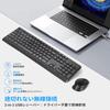 HUO JI Trådløst Tastatur og Mus Stille Engelsk med Numerisk Gaming Enkel Høy Respons 12 Multimedia Ergonomisk Design for Kompatibel med Windows og