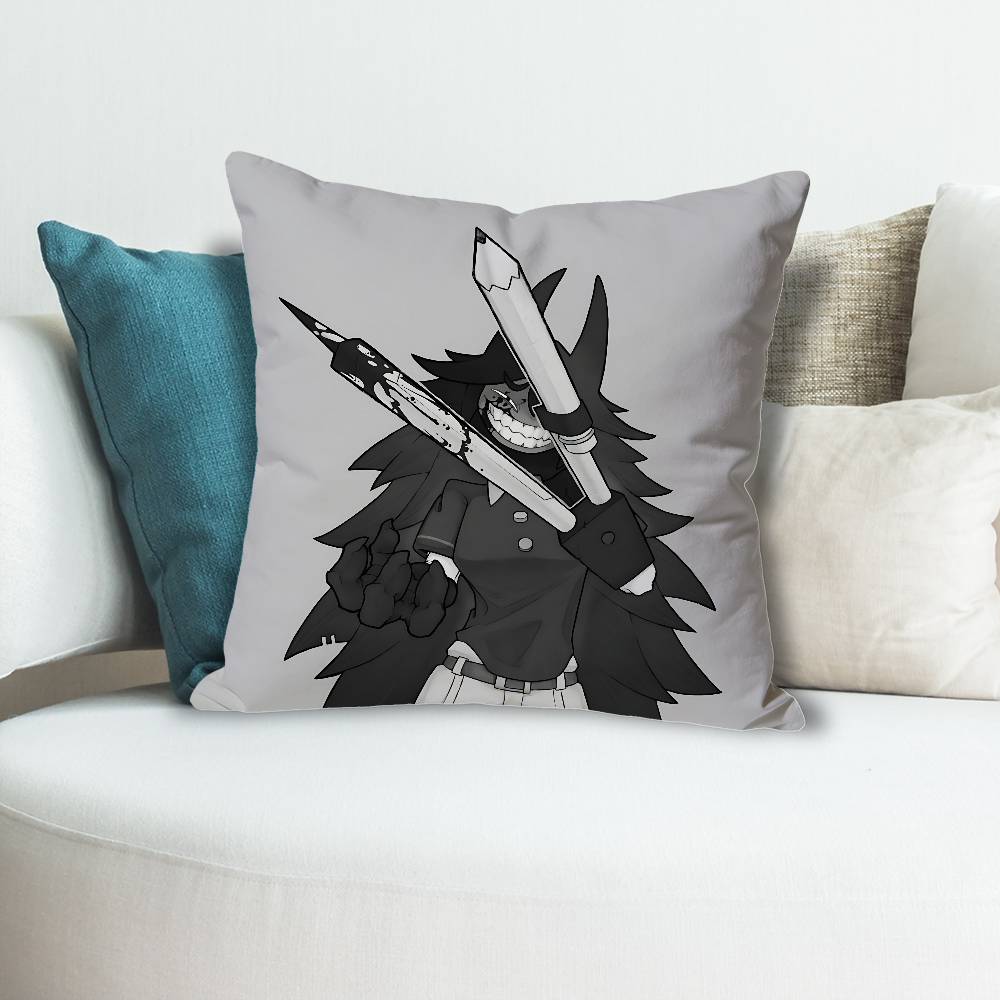 Meme Miss C-Circle FPE Polyester Printed Pillow Cover Square 30 40 45 50 60 65 cm Soft for Sofa Bed Car Home Decor