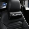 Interior Stickers 1/2Pcs Car Seat Headrest Leather Emblem Pillow Head Interior Accessories For Lexus LS IS350 ES300h ES300 IS250
