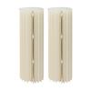 Foldable Cardboard Flowers Stand 2 PCs Cylinder Dessert Table with PVC Boards for Wedding Party Decor Load 110 lbs (39.37in H)