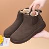 Foreign Trade Winter Velvet Women's Cotton Shoes Warm Mother Shoes Flat Comfortable Versatile Short Boots Non-slip Snow Boots