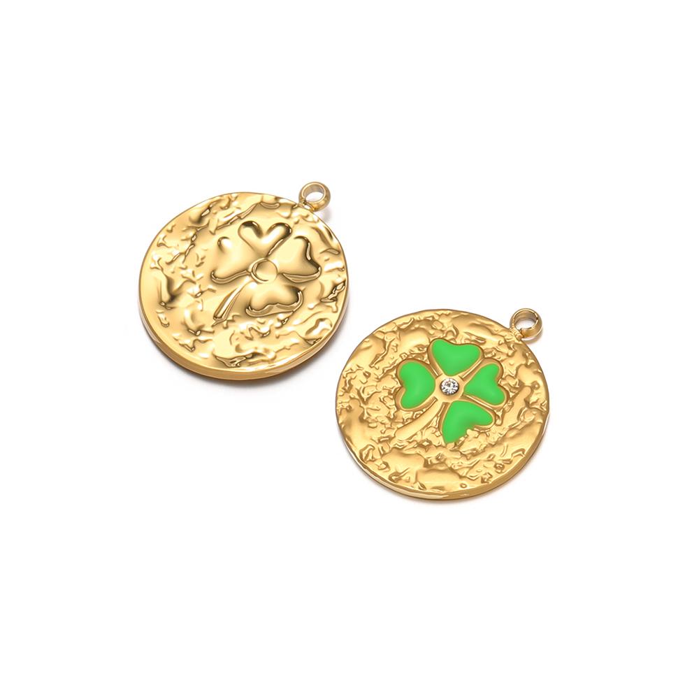 

5Pcs Stainless Steel 16mm Flower Enamel Heart Charms for DIY Jewelry Women Necklace Findings Bracelet Supplies Earrings Making
