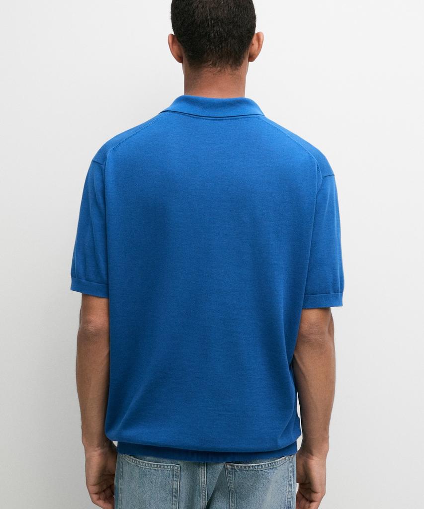 Masimodutti 100% Cotton Knit Polo Shirt