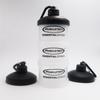 Portable Protein Powder Box Plastic Snack Can Water Bottles Medicine Box  Fitness Cup