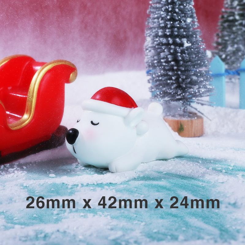 Ornaments Santa Claus Snow Scene Window Display Accessories Resin Accessories Handicrafts Home Decoration