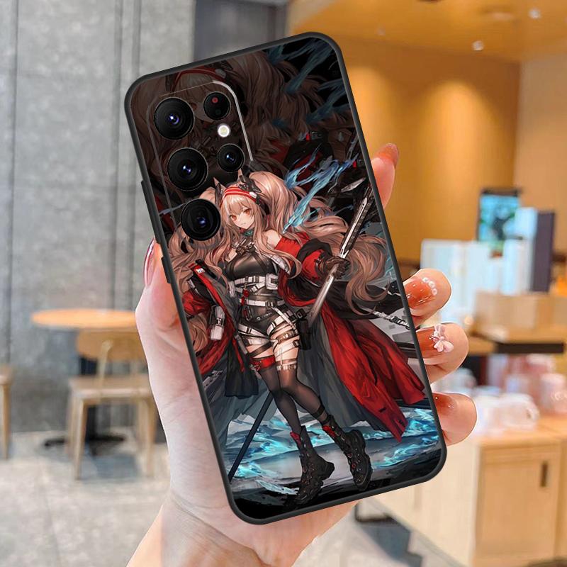 

Amiya Ansel Arknights Phone Case For Samsung Galaxy S25 S23 S22 S21 S20 S24 Ultra S9 S10 Plus S25 FE Back Cover Galaxy S20 FE