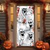 Halloween Türdeko Gruseliger Schädel Geist Veranda Schild Banner für Garage Fenster Wand Hintergrund Deko