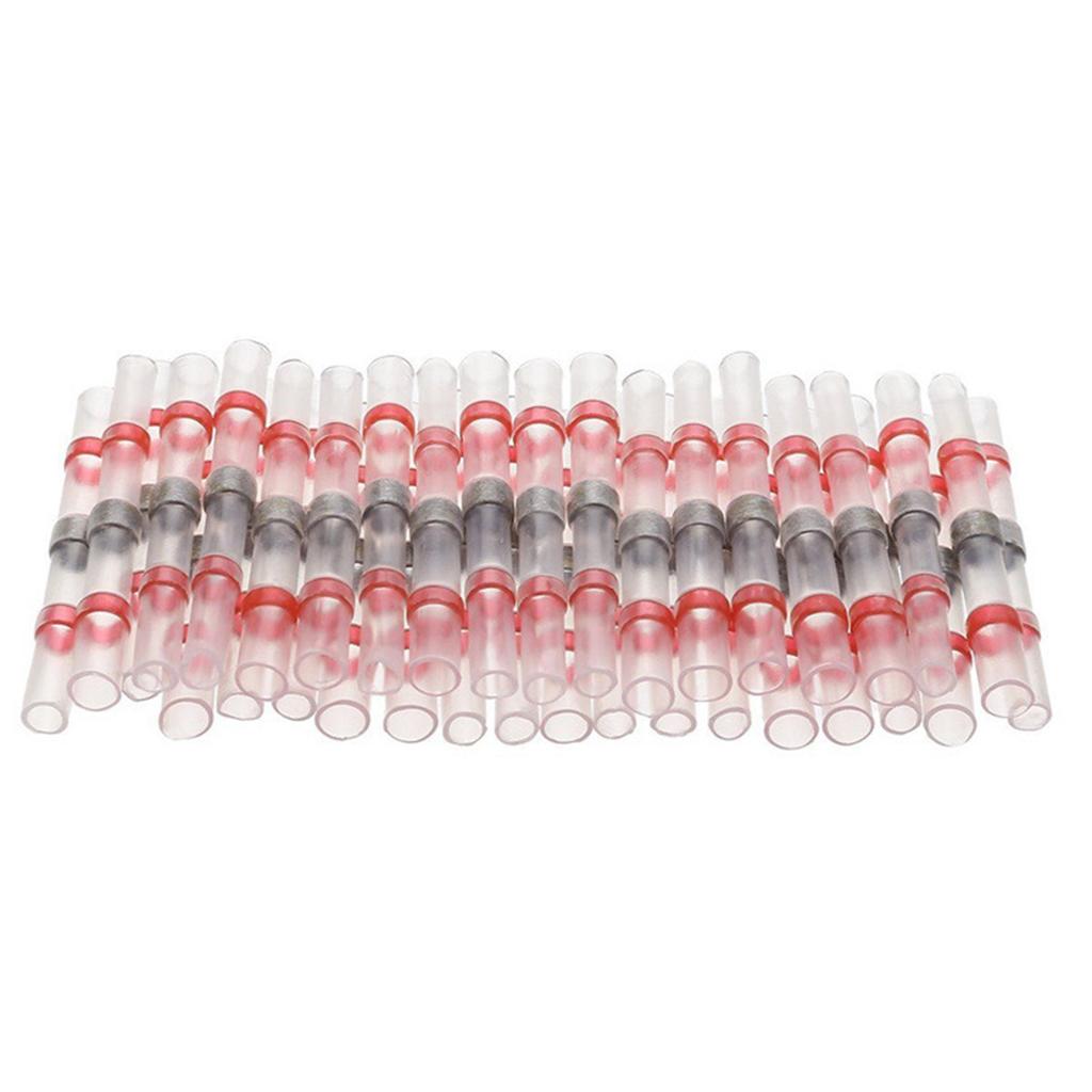 500pcs Solder Heat Shrink Butt Wire Connector Terminals Waterproof Solder Electrical Connectors Wire Cable Splice Kit Automotive Marine