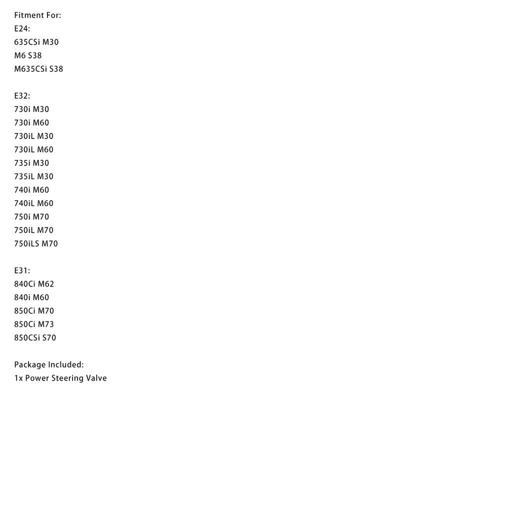 Servotronik Lenkventil 32411134770 A2104603784 Für BMW E34 E32 E31 E24 E39
