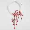 Multilayer Halloween Clavicle Choker Red Gothic Jewelry Fashion Blood Drop Necklace  Party