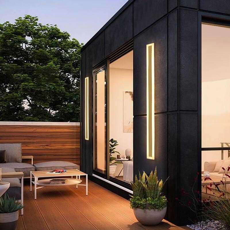 Outdoor Golden Stepless Dimming Wall Lamp