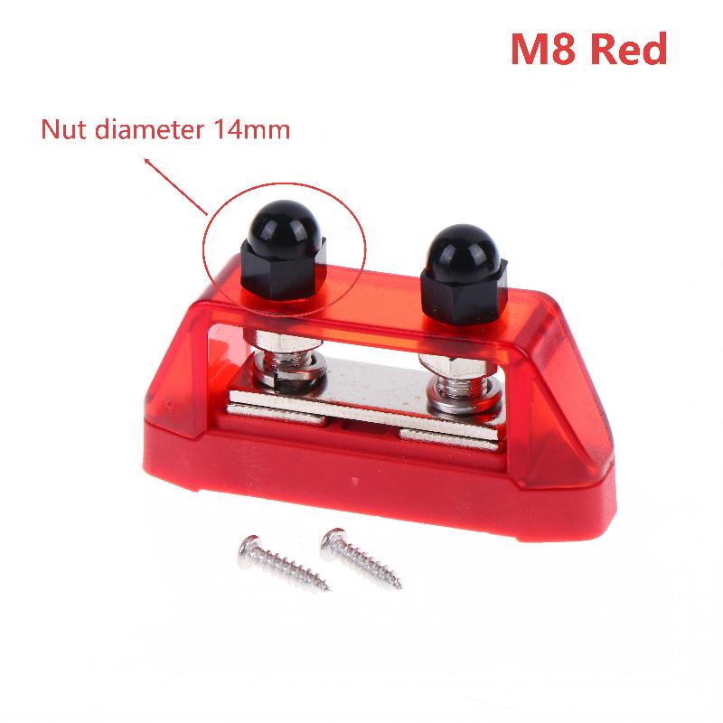 M8 M10 200A Power Busbar Distribution Panel Dc Dual-Stud Battery Terminal Connector Universal For Automotive & Marine