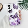 Sky Butterfly Transparent Phone Case For Samsung Galaxy S22 S21 S20 FE Plus Ultra Soft TPU Cover