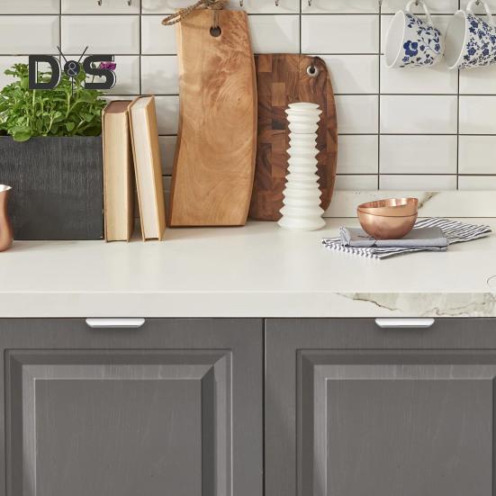 Finger Pull Cabinet Handle Rustproof Polished Surface Rounded Edge Finger Cabinet Pull Concealed Handle