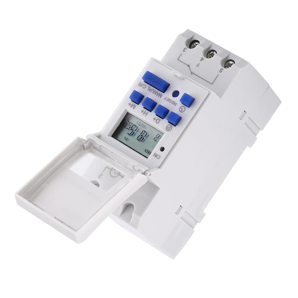LCD Display 7 Days Programmable Electronic Relay Time Switch 16on&8off Timer(AC110V)
