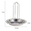 New Portable Chicken Roaster Rack Roaster Rack with Tray Non-stick Grilled Chicken Plate Multi-function Outdoor BBQ Tools
