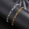 Vintage Jewelry 925 Sterling Silver Paper Clip Bracelets Charm Gold Plated Adjustable Paperclip Link Chain Bracelet for Women