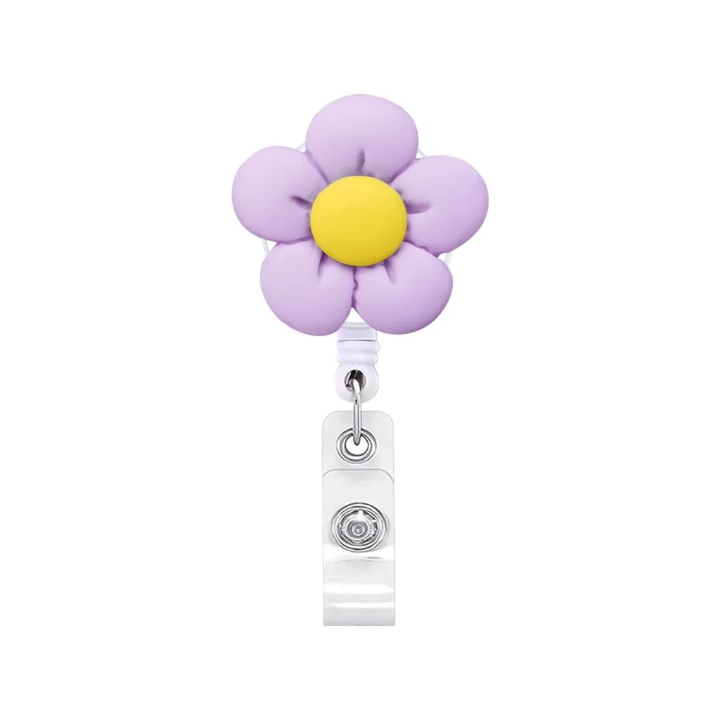 1 pieza Portatarjeta de identificación de trabajo con carrete retráctil para insignia de enfermera/doctor, llavero, accesorios para insignias, regalos para mujeres