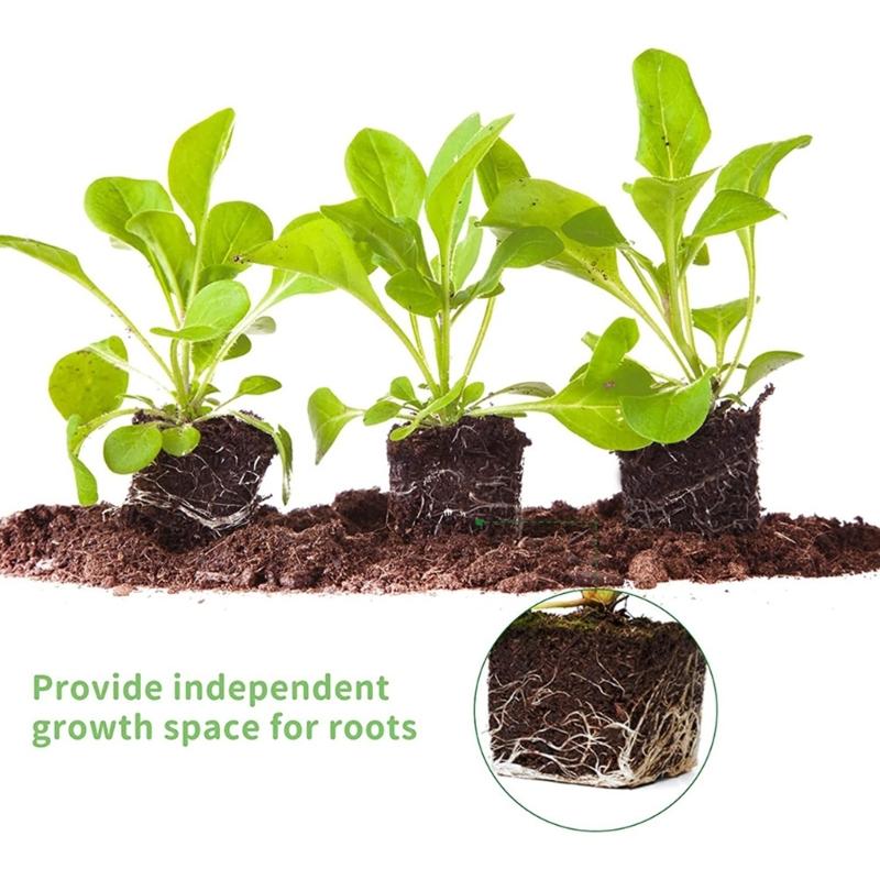 4 Cell Upgraded Soil Block Maker with Comfortable Handle Handheld Soil Blocking Tool for Starting Gardening