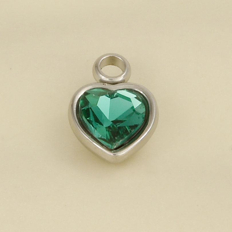 Elegant Girl Pendant Rhinestone Love Stainless Steel Pendants For Jewelry Making Supplies Heart Charm Pendant Handmade Bracelets