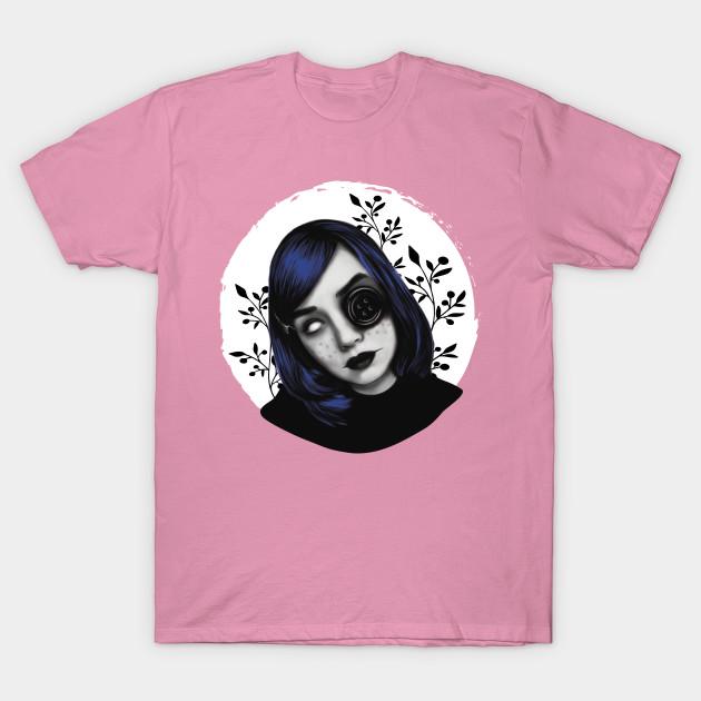 T Shirt Women Coraline Harajuku Print Kawaii Tshirt Summer Short Sleeve Female T-Shirt Top Tee