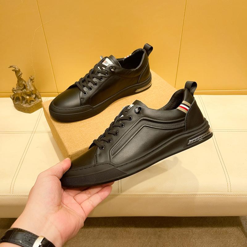 Fashion Genuine Leather Mens Casual Shoes New Trend Original Vulcanize Shoes Luxury Brand Male Sneakers Comfortable Skateboard Footwear