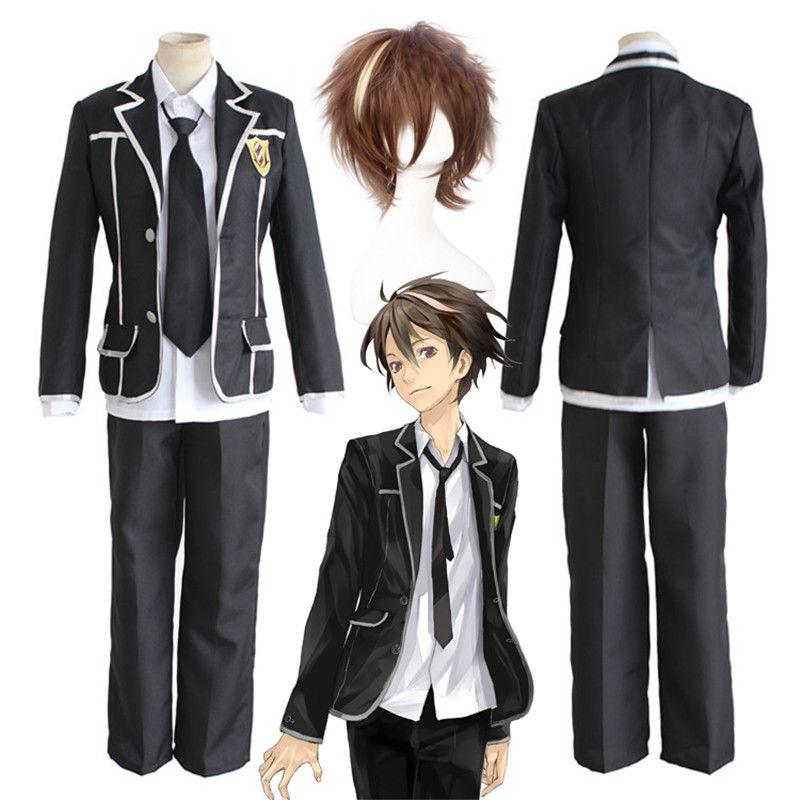 High Quality Guilty Crown Ouma Shu Anime Cosplay Costume With Durable Wig