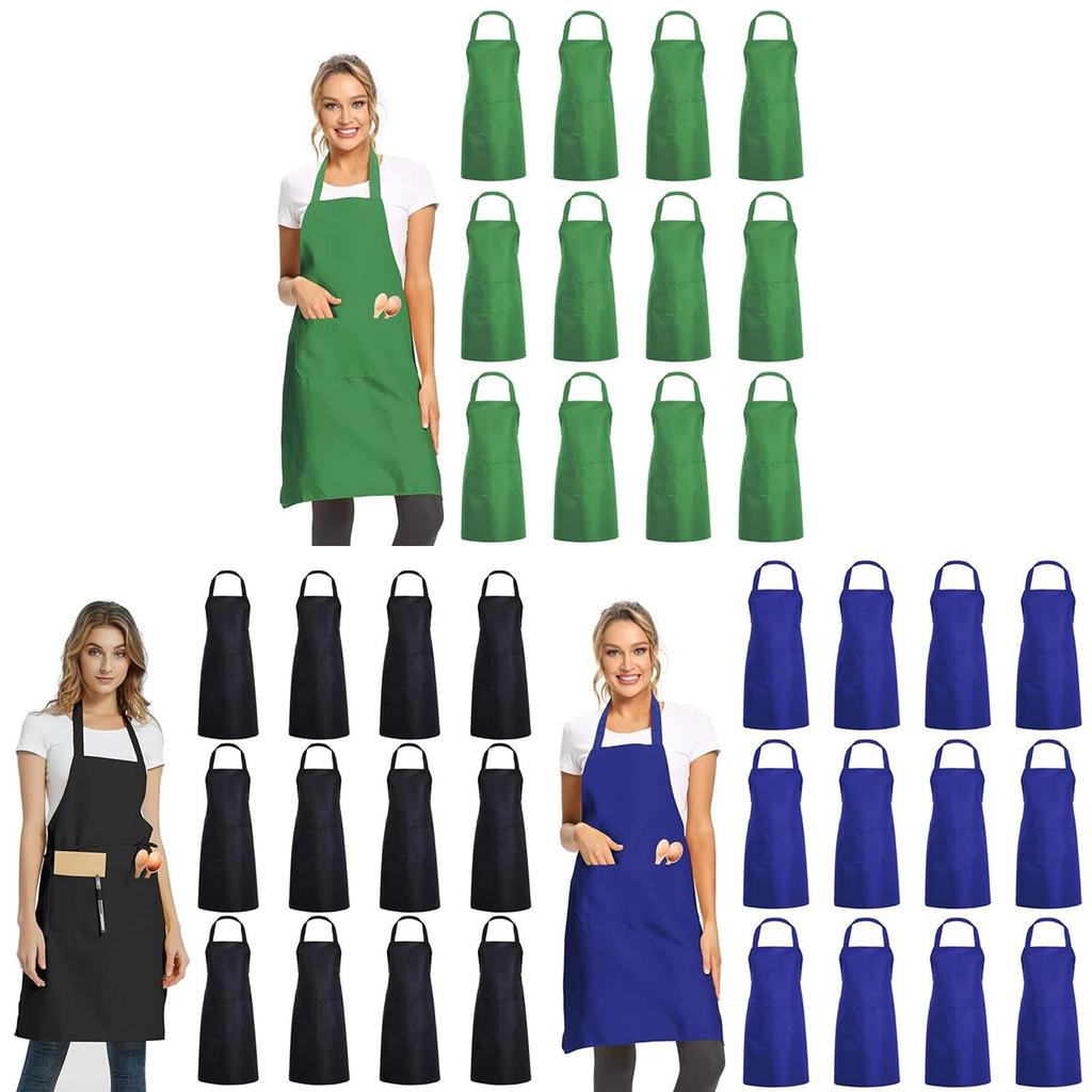 Moderner Polyester-Schürze mit einfarbigem Design für Restaurant- und Küchengebrauch