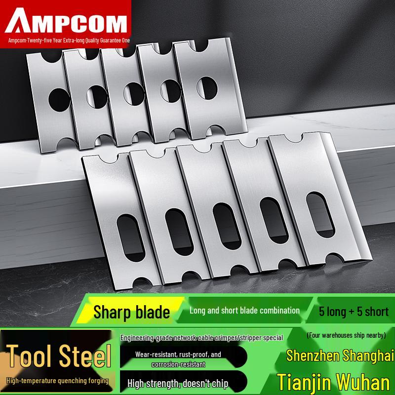 Clește de sertizat profesional pentru cablu de rețea cu capăt Crystal cu conectori cu 5, 6, 7 găuri traversante