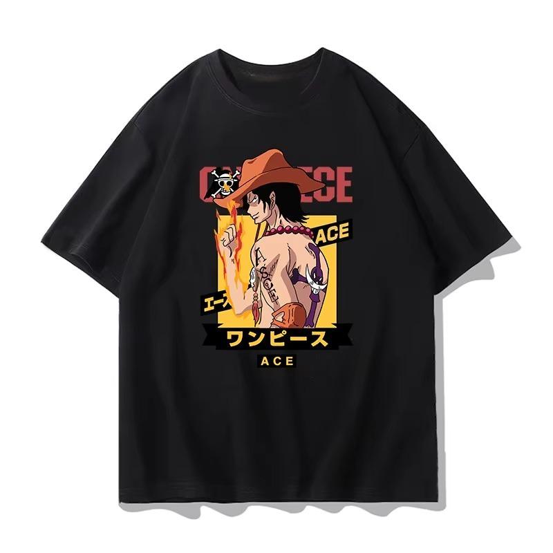 

Футболка с принтом One Piece Аниме футболка Мужской стиль Лето 2026 Модная рубашка с коротким рукавом 4XL